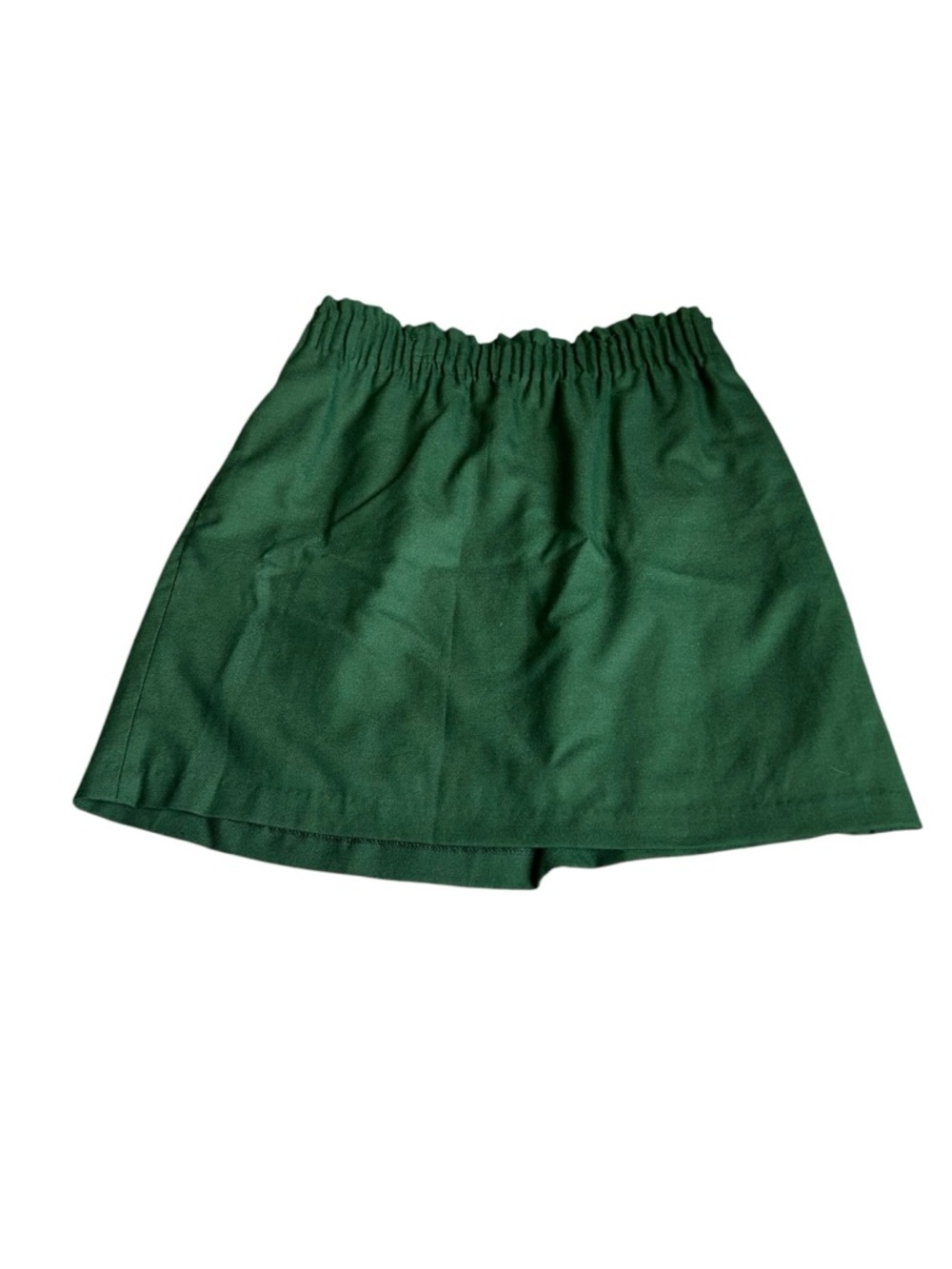 J. CREW green wool blend skirt